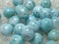ラリマー 丸玉ビーズ （11 mm～12 mm） 　　《アウトレット》