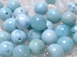ラリマー 丸玉ビーズ　 （8 mm～9 mm） 　　《アウトレット》