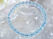 アクアマリン 高品質 ブレスレット ☆ 6ミリ