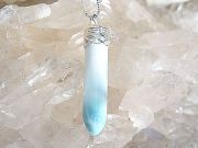 ラリマー お守りペンダント ☆ シルバーチェーン付き ☆ 【Atropos コレクション】