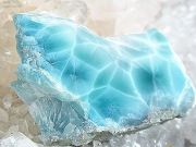 ラリマー原石 ラリマー 原石 母岩つき ☆ 1面磨き