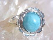 ラリマー リング ☆ ひまわり ☆ 【 Ryu コレクション】 ☆ 送料無料！