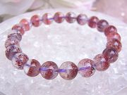 レッドスーパーセブン ブレスレット ☆ ８mm粒
