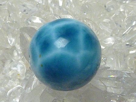 ラリマー 丸玉ビーズ （17mm） ☆プレミアムクオリテイ☆