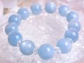 アクアマリン 大粒ブレスレット ☆ １２ミリ （１点もの）