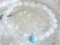 ラリマー　ブレスレット ☆ ブルームーンストーン＆レインボームーンストーン ☆ （１点もの）