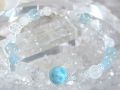 ラリマー　ブレスレット ☆ アクアマリン＆ブルームーンストーン ☆ （１点もの）