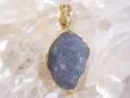 タンザナイト < 女神巻き > 原石ペンダント K14 ゴールド ジュエリー ☆