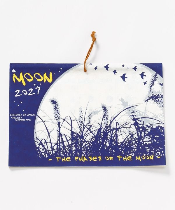 【2027年カレンダー】　MOON 　<ゆうメール便対応> ネパール手漉き紙