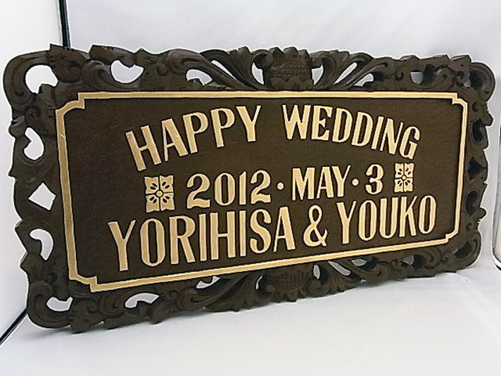 【47609】ウェルカムボード壁掛タイプ-L(ロータス) size50/25cm