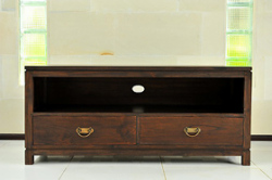 ＜横幅120cm＞シンプルモダンなデザインが人気！2ドローワーチークテレビボード【AS-001】《送料無料》　セミオーダー対応