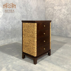 ヒヤシンスをあしらったリゾートスタイルウォーターヒヤシンス コンパクトキャビネット [MITRA ミトラ] 【LHCB-03】