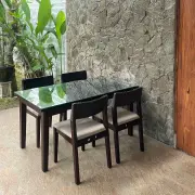 高級木材チークを贅沢に使用したテーブルアラムサリ チークダイニングテーブル 幅146cm [Alam Sari アラムサリ] 【AS-310W146】