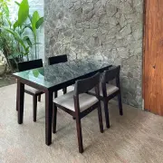 高級木材チークを贅沢に使用したテーブルアラムサリ チークダイニングテーブル 幅146cm [Alam Sari アラムサリ] 【AS-311W146】