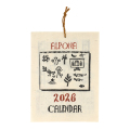 【2026年カレンダー】　アルポナ 　<ゆうメール便対応> ネパール手漉き紙