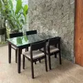 高級木材チークを贅沢に使用したテーブルアラムサリ チークダイニングテーブル 幅146cm [Alam Sari アラムサリ] 【AS-310W146】