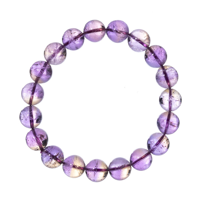 ブレスレット アメトリン AAA （ボリビア産） 11mm 19玉 No.12