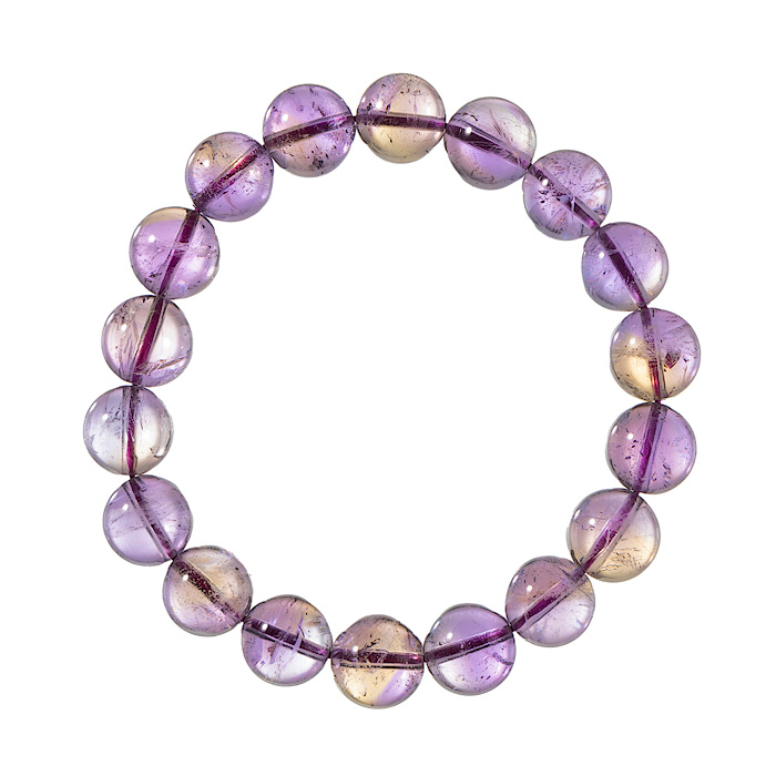 ブレスレット アメトリン SA （ボリビア産） 11.5mm 18玉 No.16
