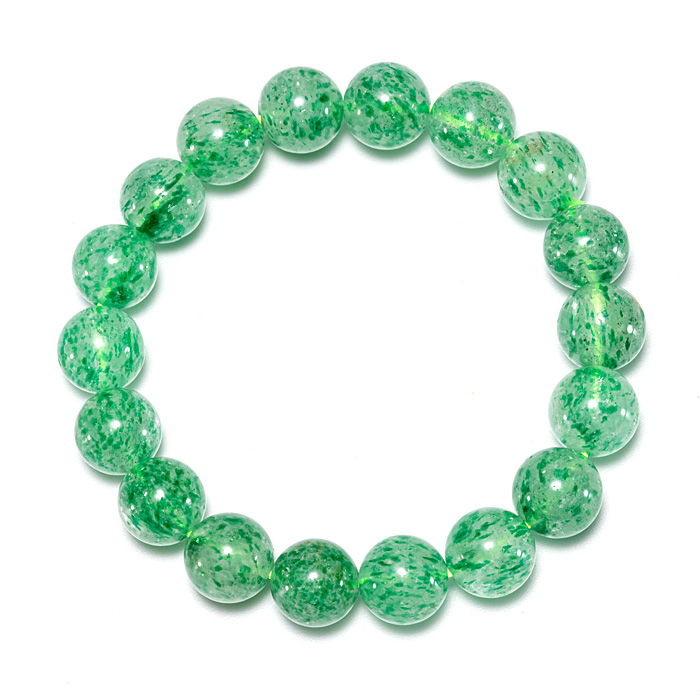 ブレスレット フックサイトインクォーツ （パキスタン産） 11φ 18玉 No.3