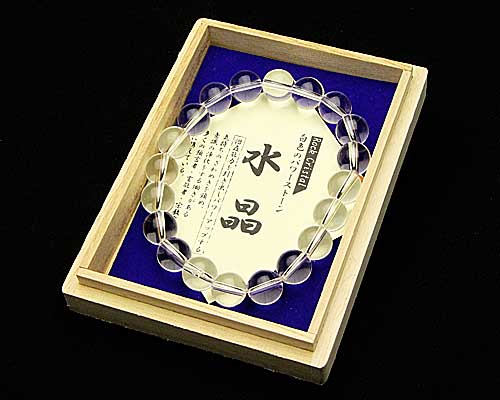 ブレスレット 高品質天然水晶 10φ 20玉