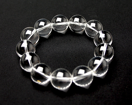 ブレスレット 高品質天然水晶 16mm 13玉
