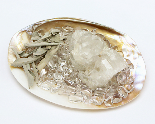 浄化セット（淡水シェル・水晶クラスター）