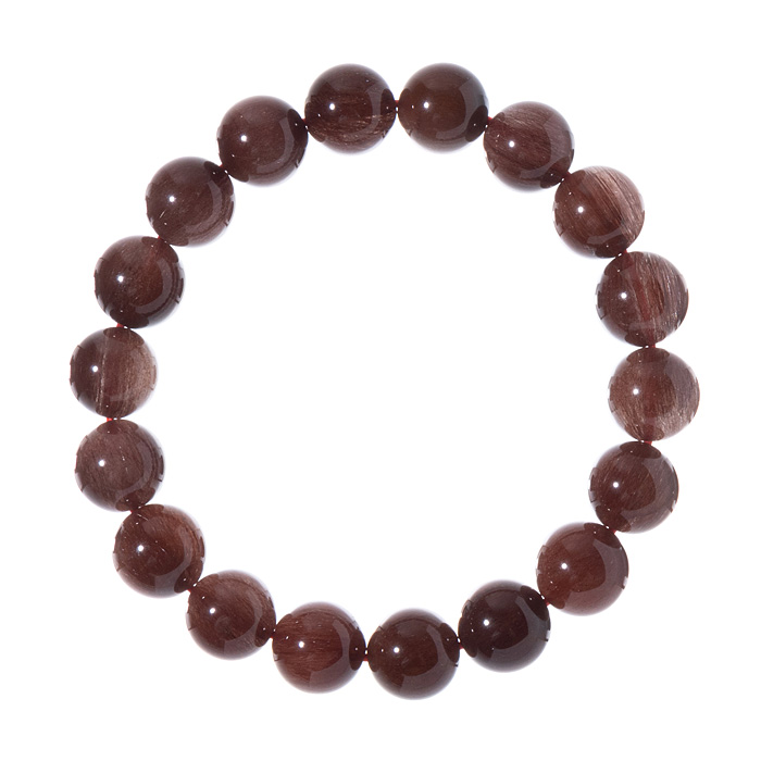ブレスレット レッドルチルクォーツ （ブラジル産） 10.5mm 18玉 No.9