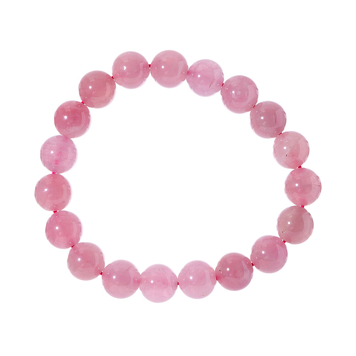 ブレスレット パープルローズクォーツ （マダガスカル産） 11mm 19玉 No.33