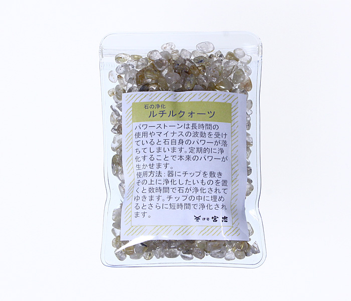 ルチルクォーツ チップ （100g入り）