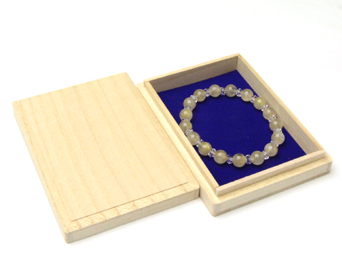 デザインブレスレット ルチルクォーツ 8φ 17玉 桐箱付き No.51