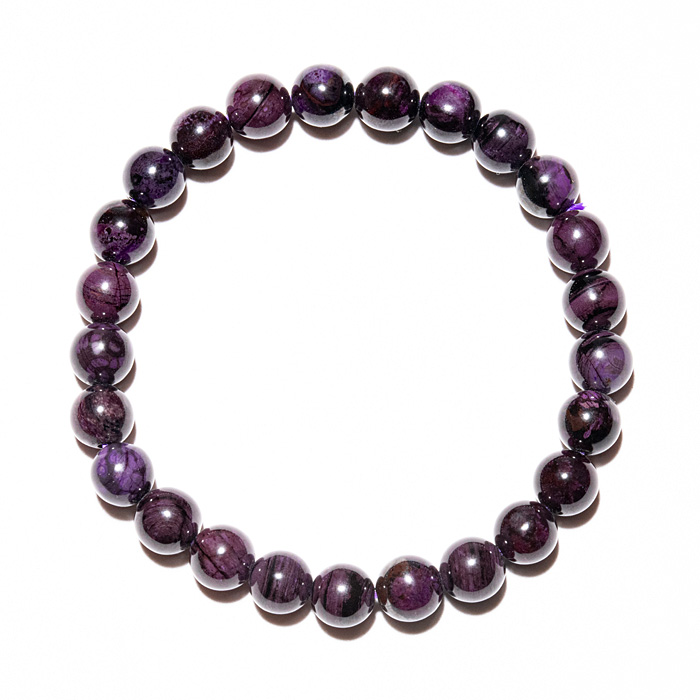 ブレスレット スギライト 7mm 25玉 No.15