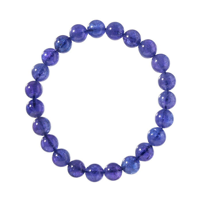 ブレスレット タンザナイト SA （タンザニア産） 8mm 23玉 No.10