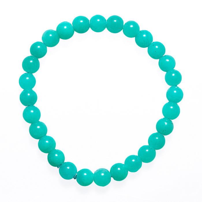 ブレスレット アマゾナイト AA （モザンビーク産） 7mm 28玉 No.50