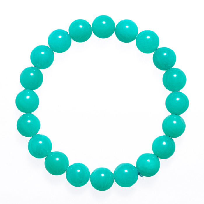 ブレスレット アマゾナイト AA （モザンビーク産） 10mm 20玉 No.52