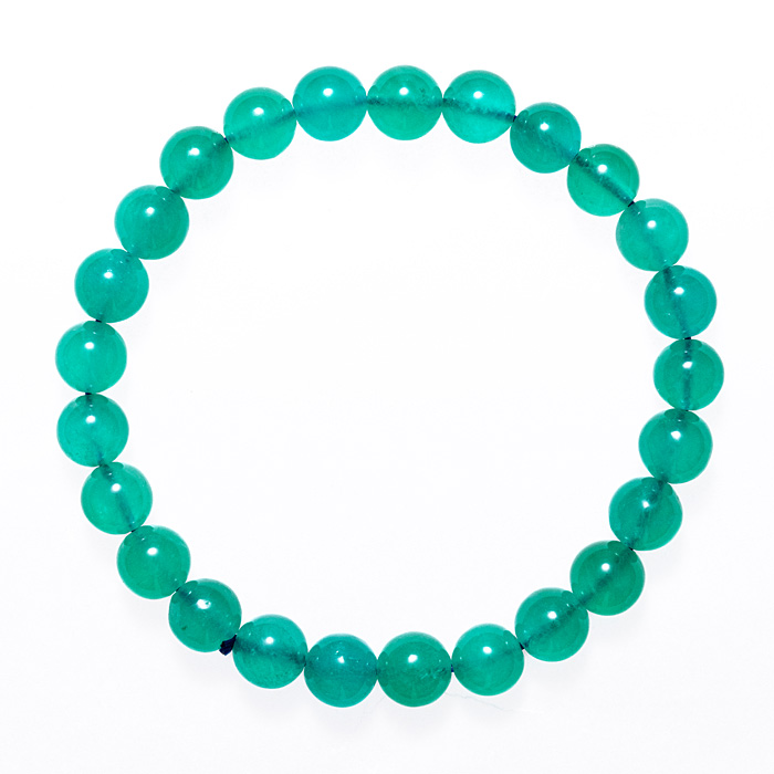 ブレスレット アイスアマゾナイト A （ウイグル自治区産） 8mm 25玉 （アソート） No.54