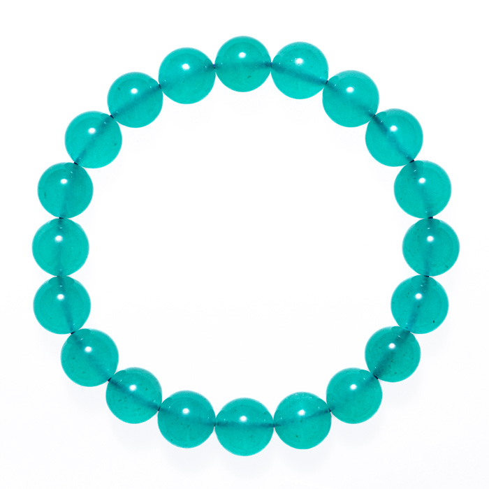 ブレスレット アイスアマゾナイト A （ウイグル自治区産） 10mm 20玉 （アソート） No.57