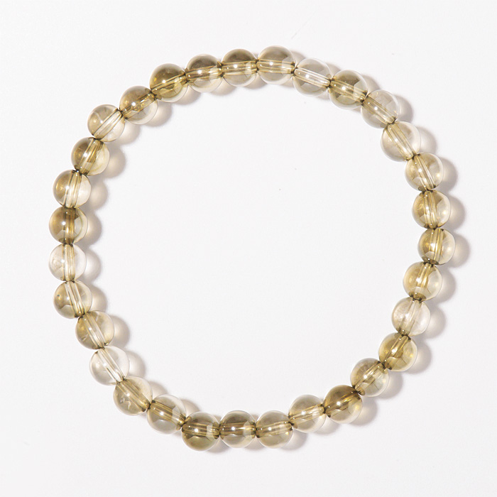 ブレスレット シャンパンオーラ 6mm 31玉 （アソート） No.9