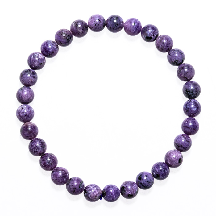 ブレスレット チャロアイト （ロシア産） 6.5mm 29玉 No.18