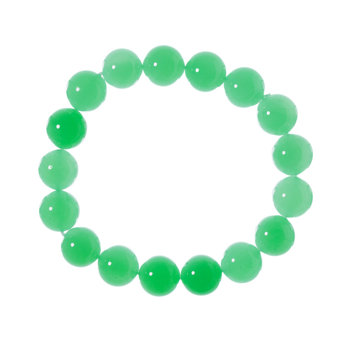 ブレスレット クリソプレーズ SA （オーストラリア産） 12mm 17玉 No.12