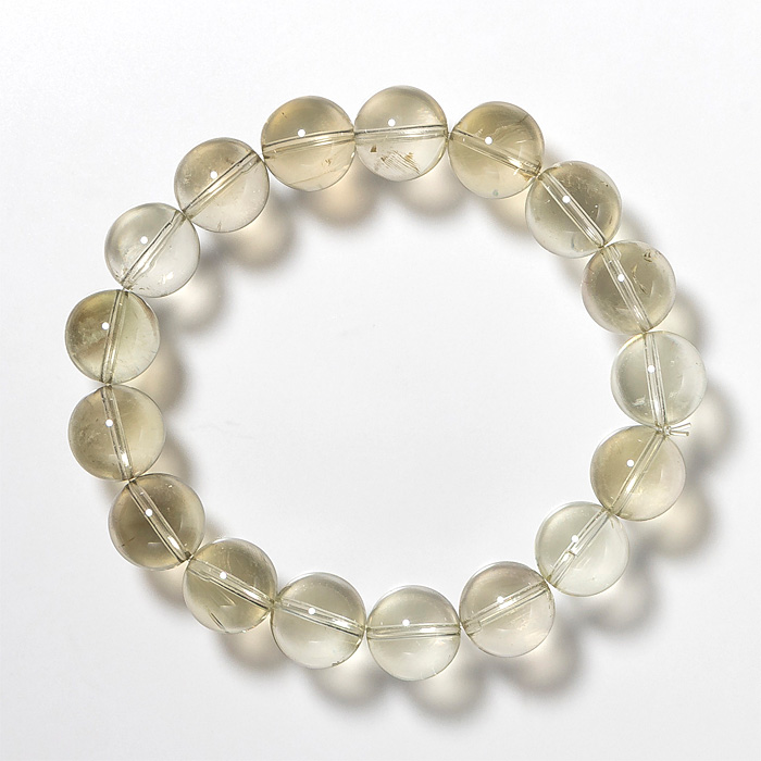 ブレスレット 天然シトリン （ブラジル産） 12mm 17玉 No.64