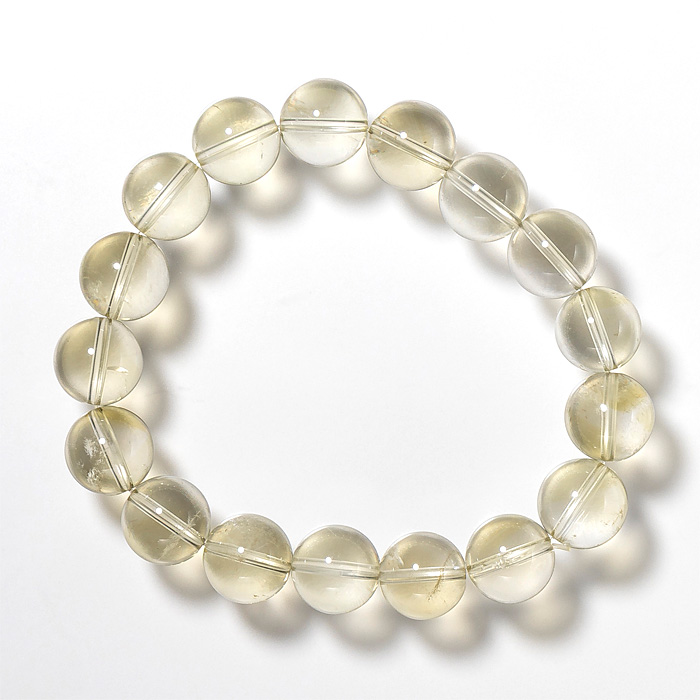 ブレスレット 天然シトリン （ブラジル産） 12mm 17玉 No.65