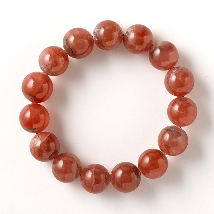 ブレスレット インカローズ 14mm 15玉 No.74