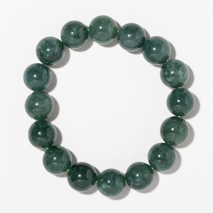 ブレスレット 翡翠 AA （グアテマラ産） 12mm 16玉 No.1