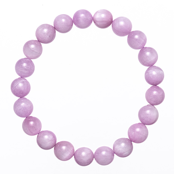 ブレスレット クンツァイト （アフリカ産） 10mm 21玉 No.22