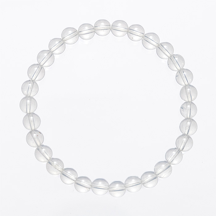 ブレスレット ムーンクォーツ 6mm 30玉 （アソート） No.2