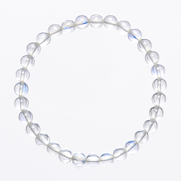 ブレスレット ロイヤルブルームーンストーン （タンザニア産） 6mm 31玉 No.29
