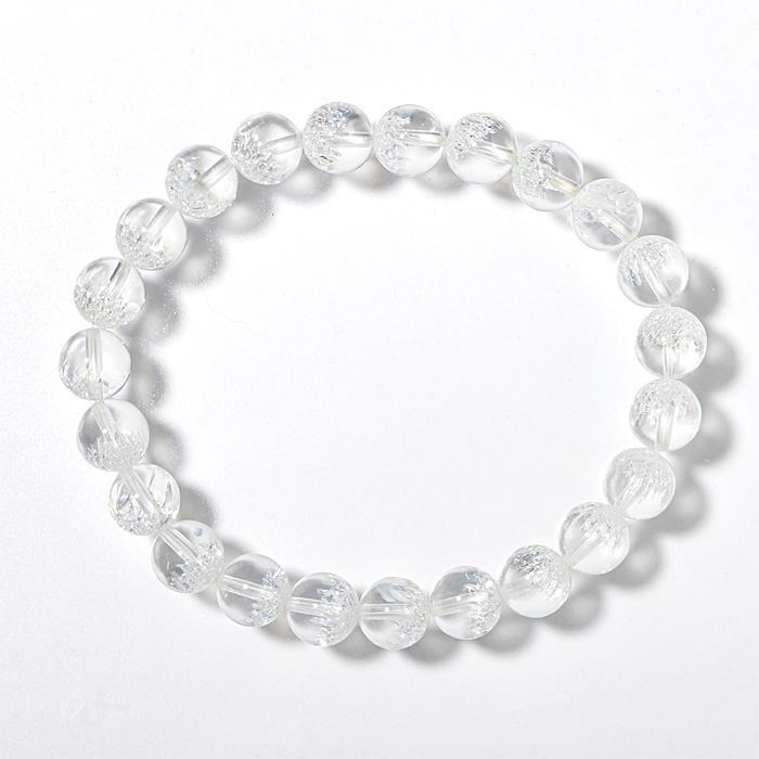 ブレスレット クラスターインクォーツ （ブラジル産） 8mm 23玉 No.41