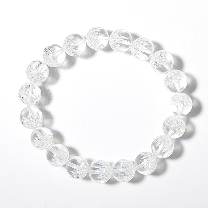 ブレスレット クラスターインクォーツ （ブラジル産） 10mm 19玉 No.42
