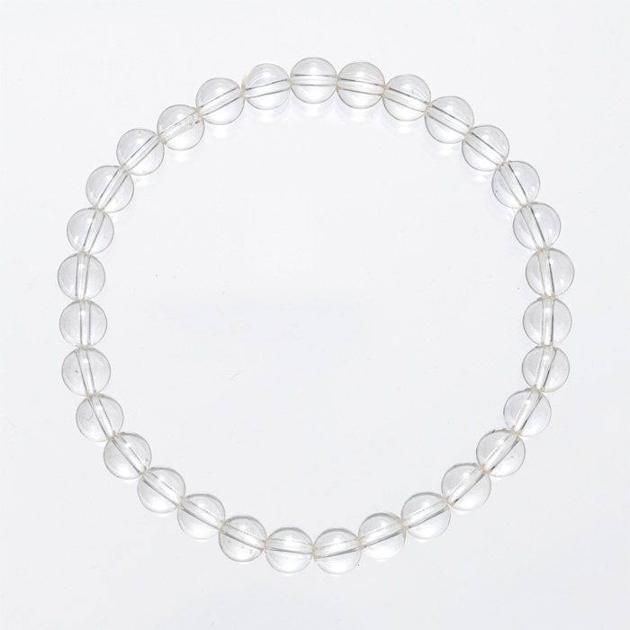 ブレスレット ヒマラヤ水晶 6mm 31玉 （アソート） No.11