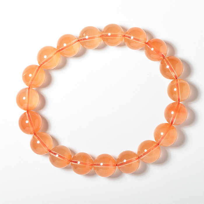 ブレスレット ラビットヘアールチルクォーツ （マダガスカル産） 10.5mm 19玉 No.3